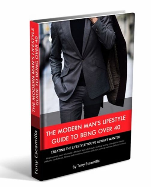 Upcoming book by Tony Escamilla. The Modern Man's Lifestyle Guide to being Over 40